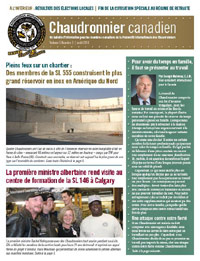Le Chaudronnier canadien bulletin national - Août
